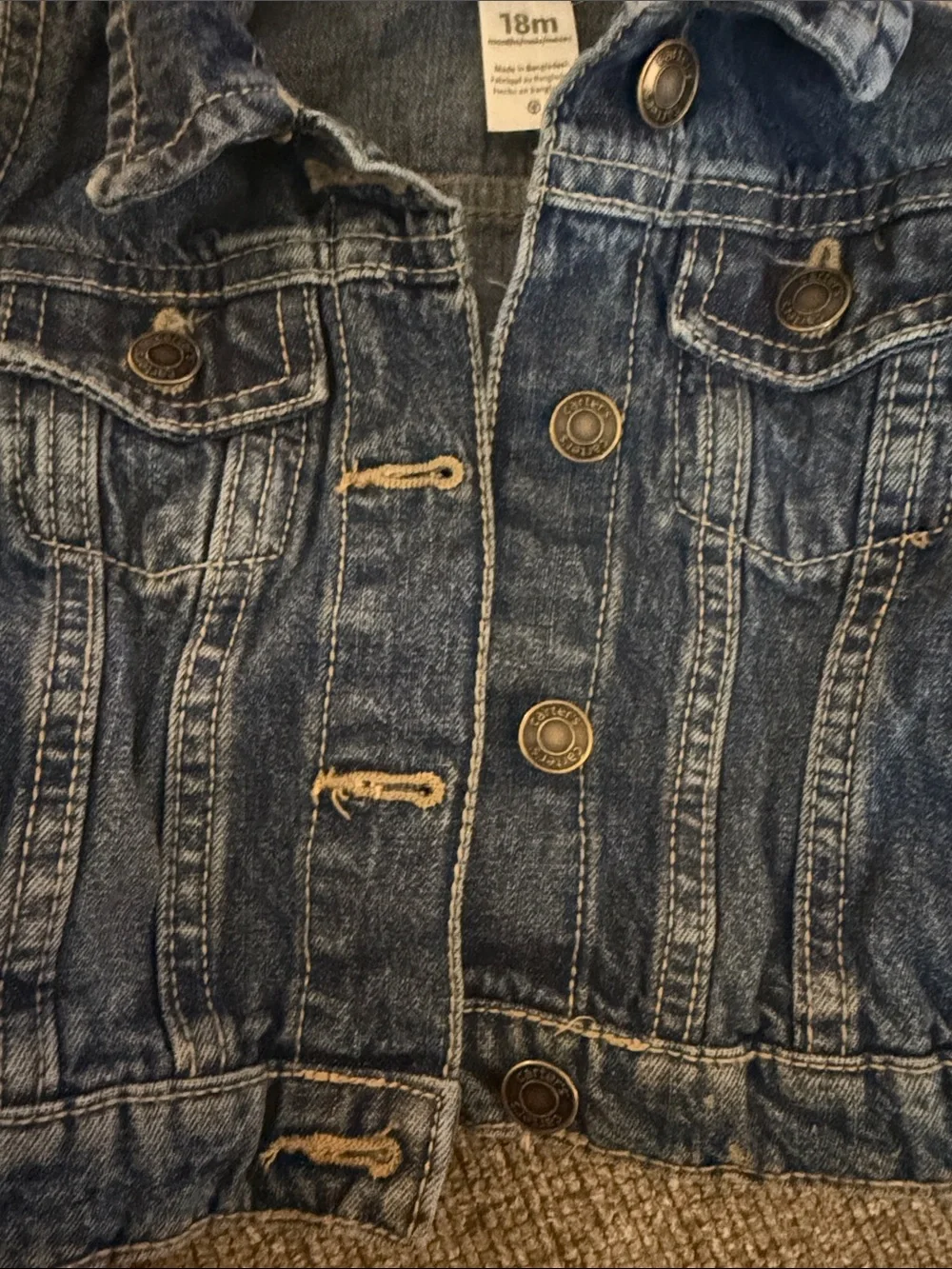 Carter's Dark Blue Denim Jacket for Kids